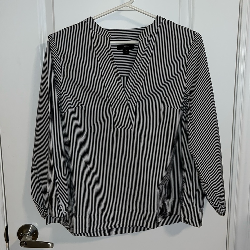 J Crew strips shirt size M